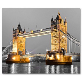 Αφίσα (Tower bridge, Λονδίνο, ποτάμι, αξιοθέατα, αρχιτεκτονική, Τάμεσης)